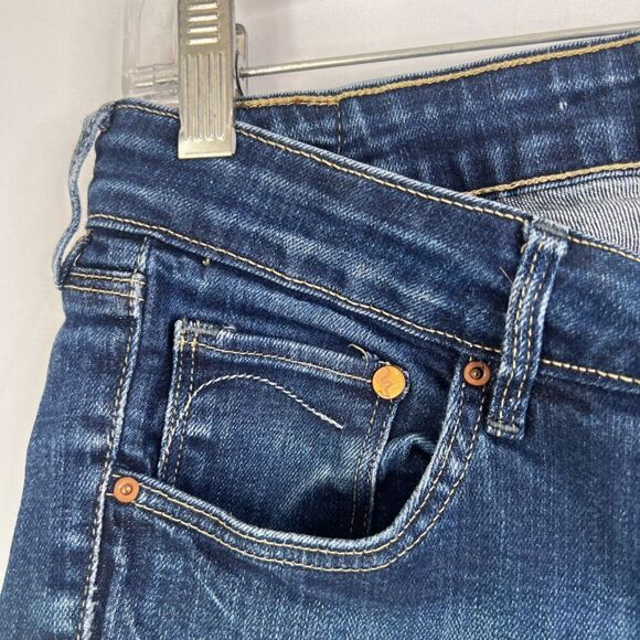 H&M Denim Blue Slim Leg Mid Wash Denim Non Destructed Jeans Size 31 - Picture 5 of 10